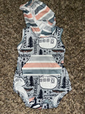 RTS 0-3m hooded onesie