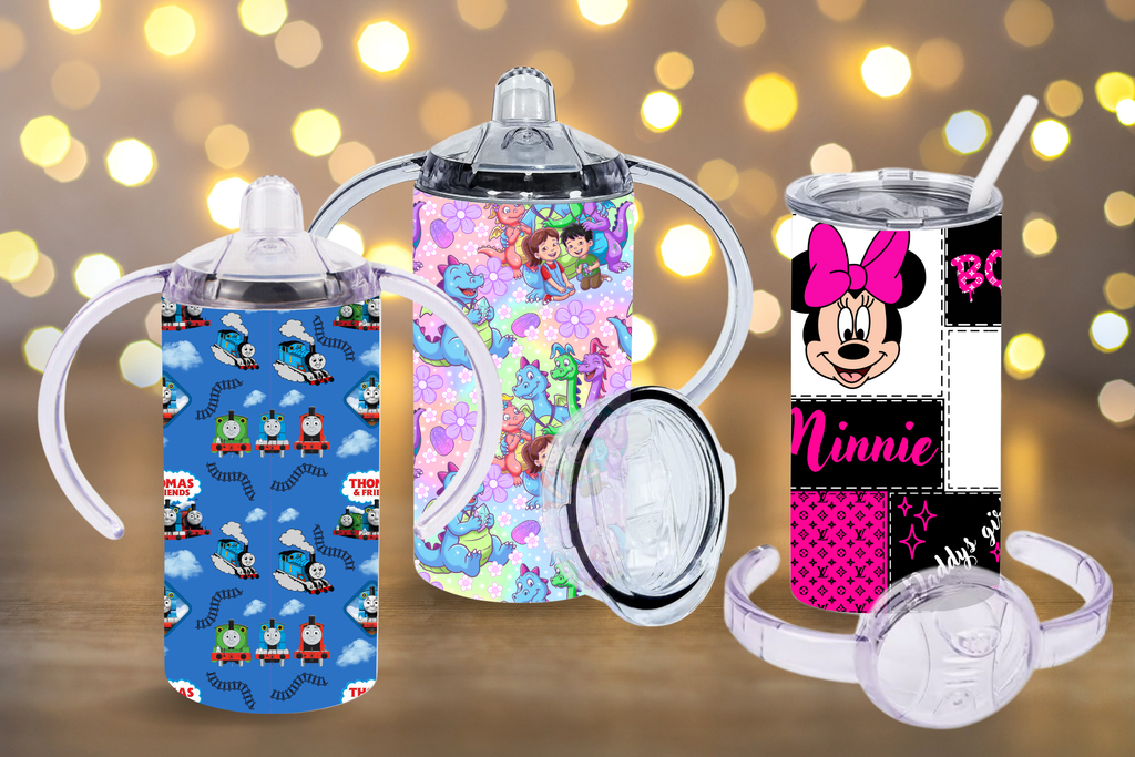 12oz Custom Name Sippy Cups