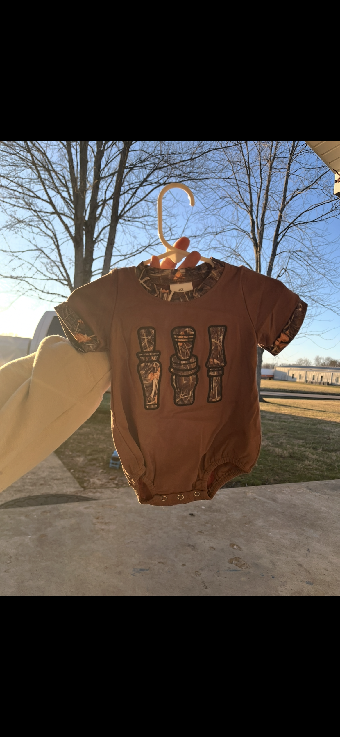 Camo Boys Bubble Romper