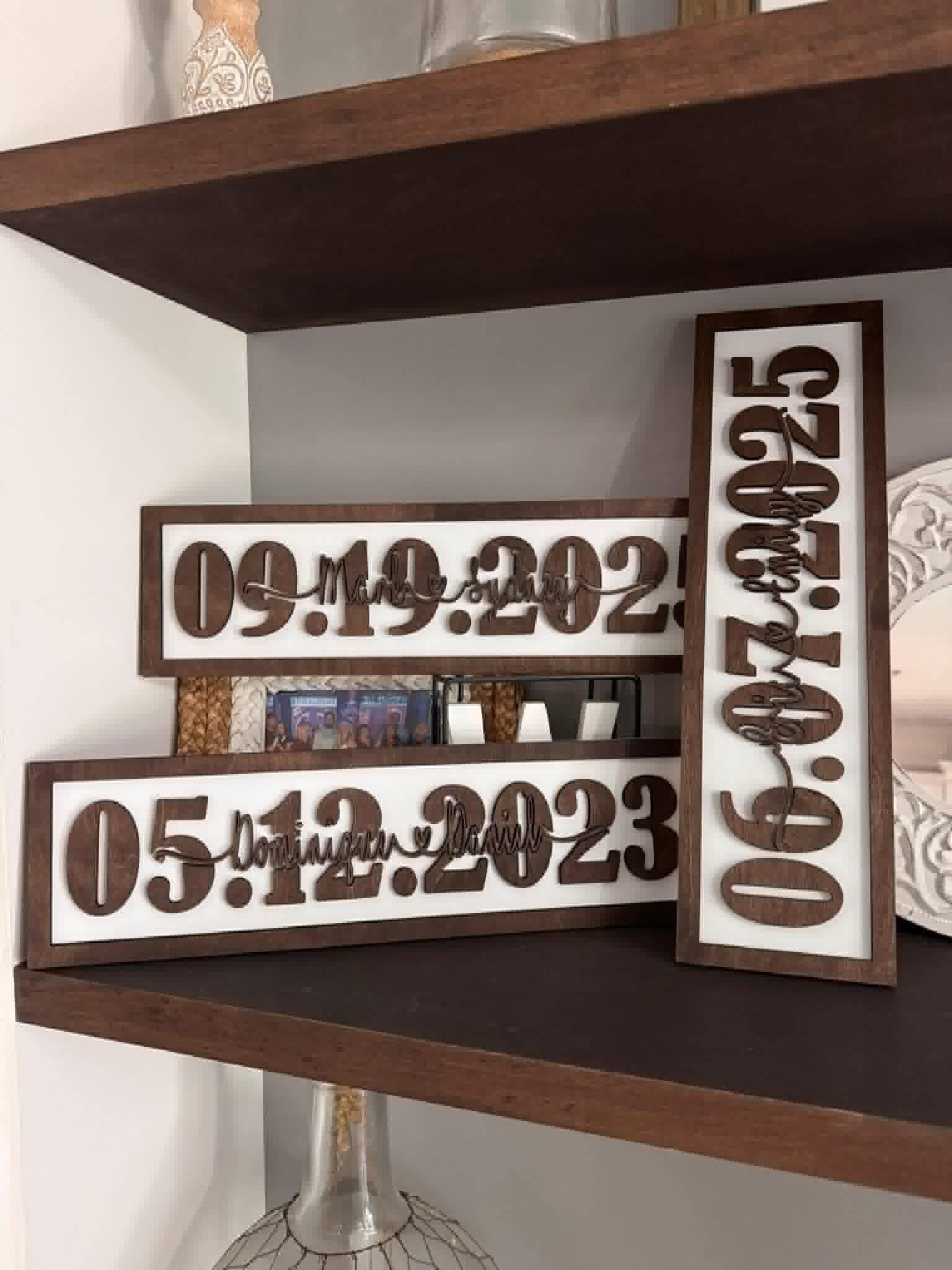 Custom 18”x5” Date Sign