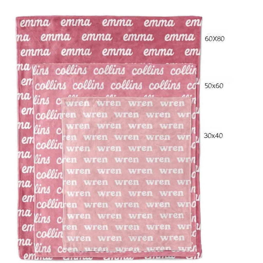 Custom Name Blanket