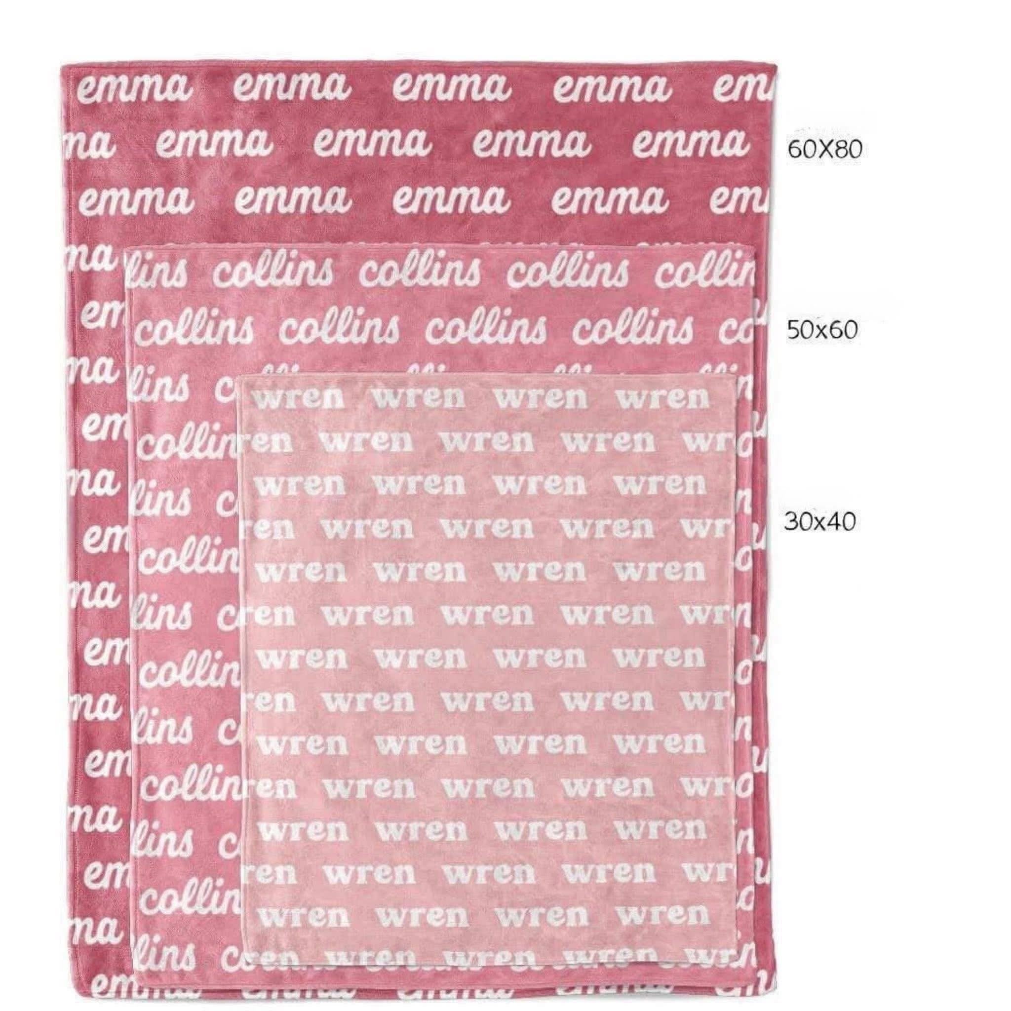 Custom Name Blanket