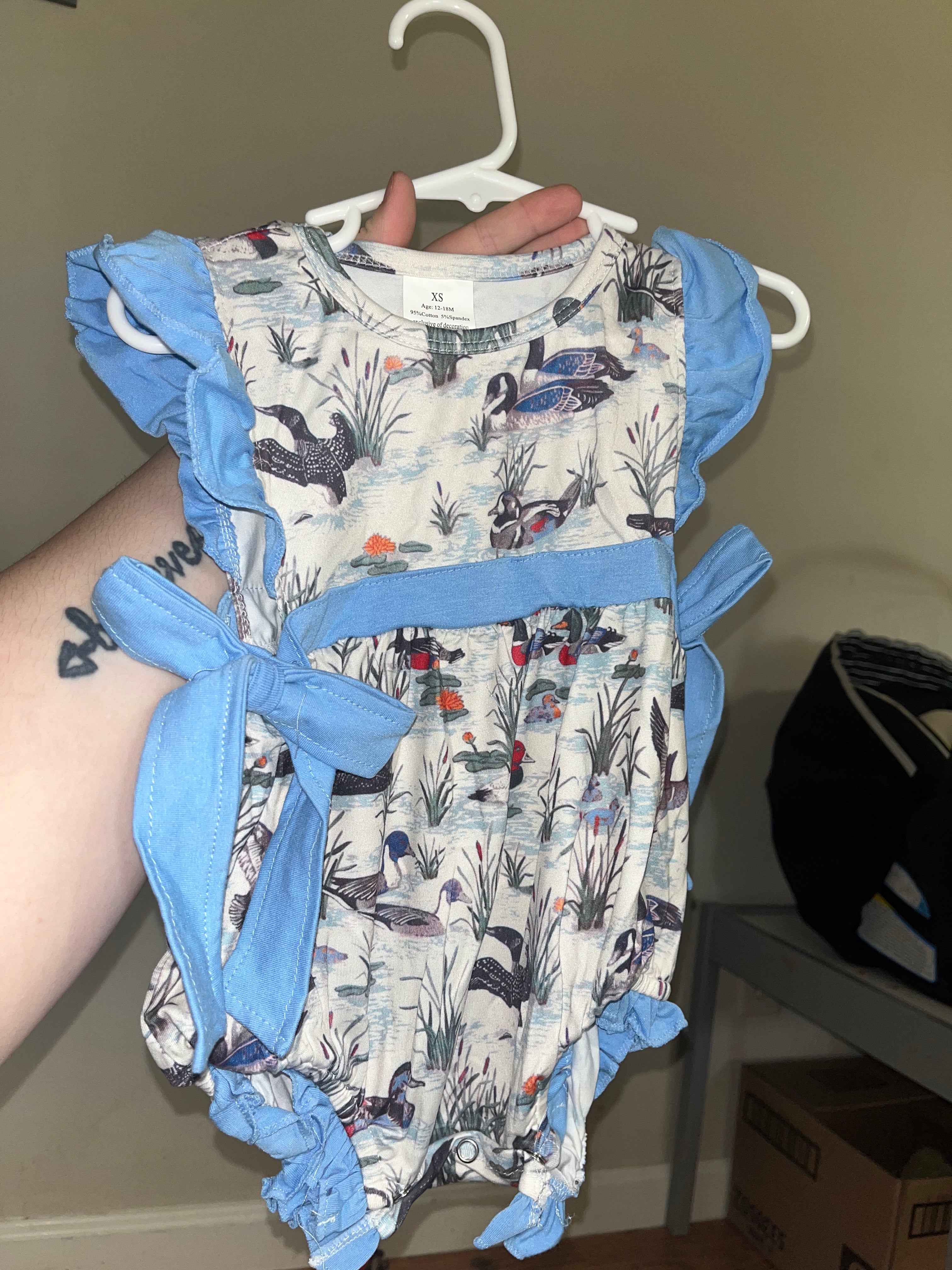RTS girls bubble romper 2T