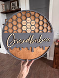 Custom Grandbabees honeycomb sign